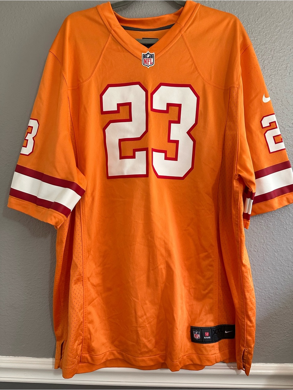 Tampa Bay Bucs Nike NFL Men’s Orangesicle #23 Barron Jersey from 2014
